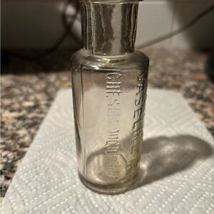 Vintage Clear Glass Bottle